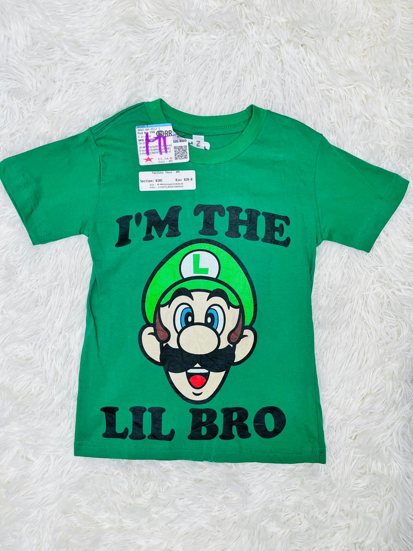 Camiseta Luigi 5años