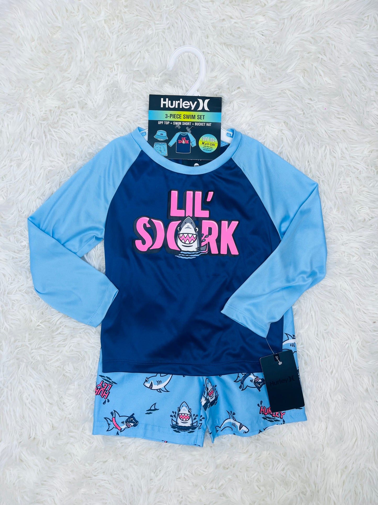 Traje de baño 3 piezas Hurley 2 años