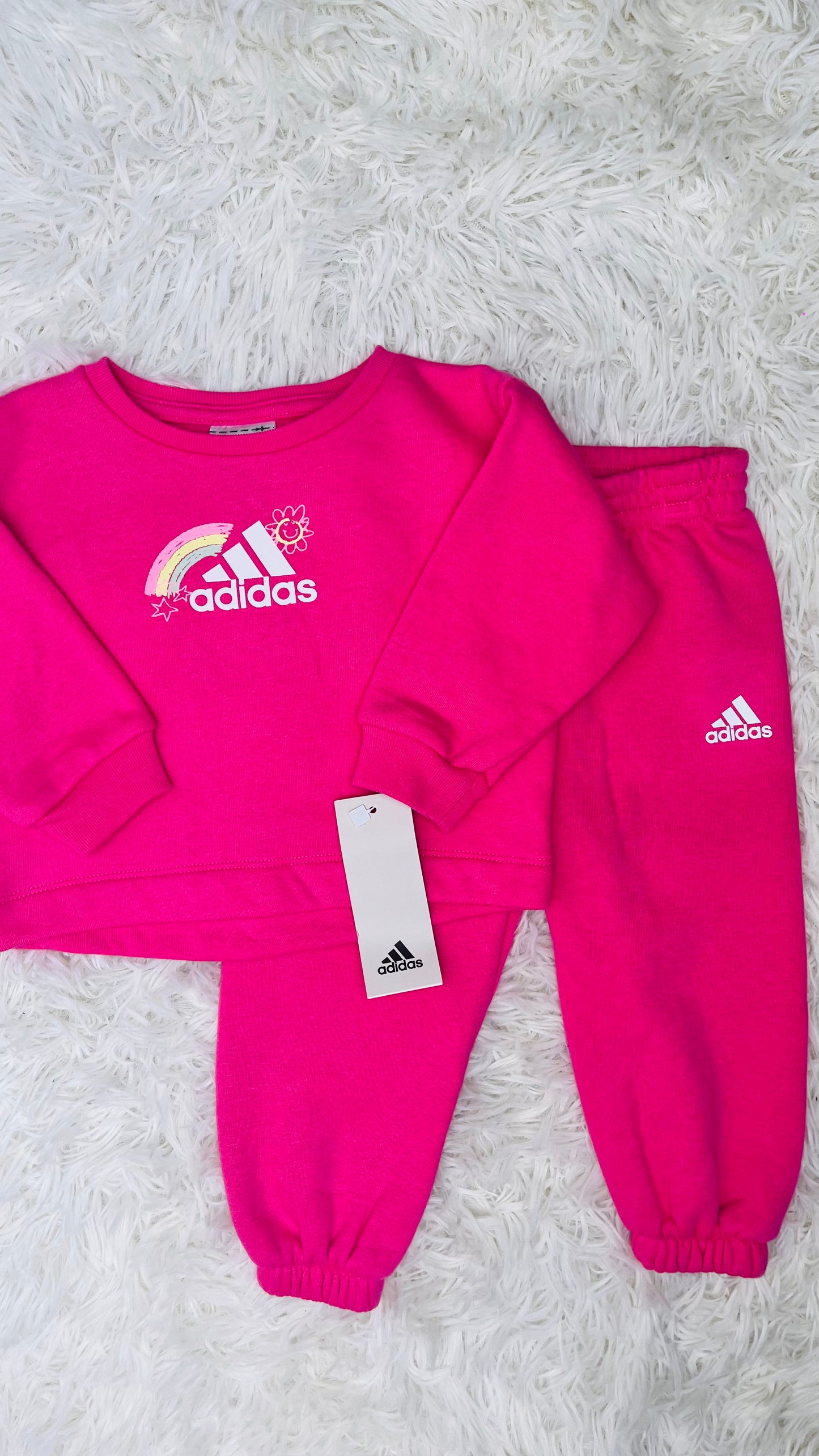 Conjunto 2 piezas rosa Adidas 12 meses
