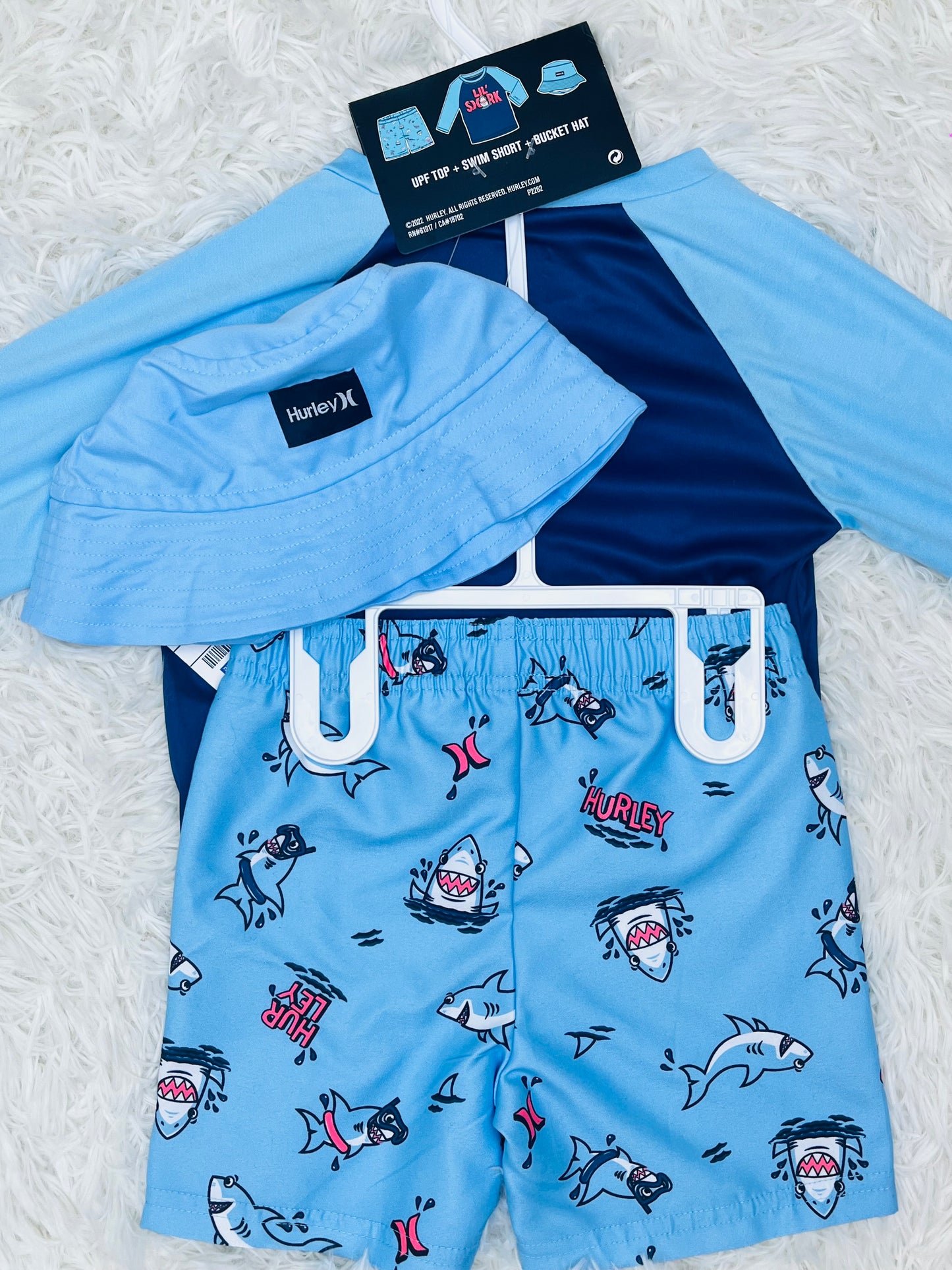 Traje de baño 3 piezas Hurley 2 años