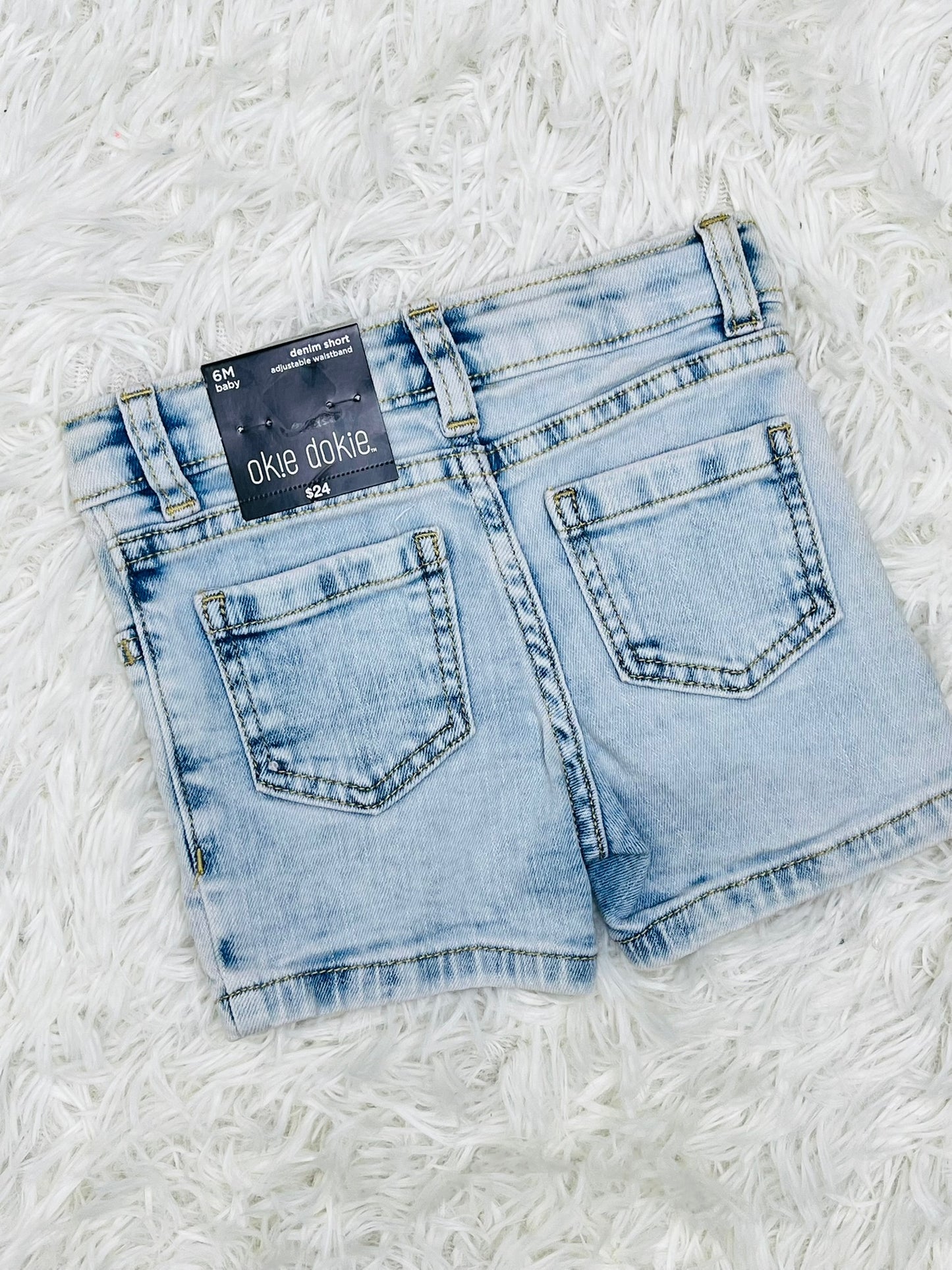 Short de mezclilla Okie Dokie 6 meses