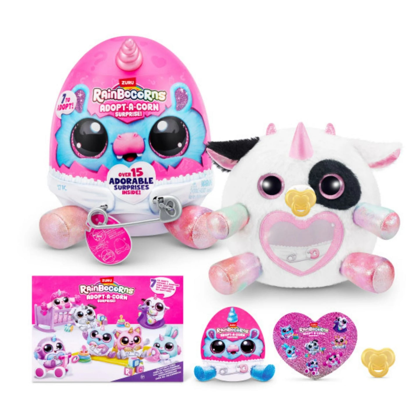 Adopt-A-Corn Surprise by ZURU Plush Toy, Collectible Plush, Baby, Surprise Eggs for Girls & Children