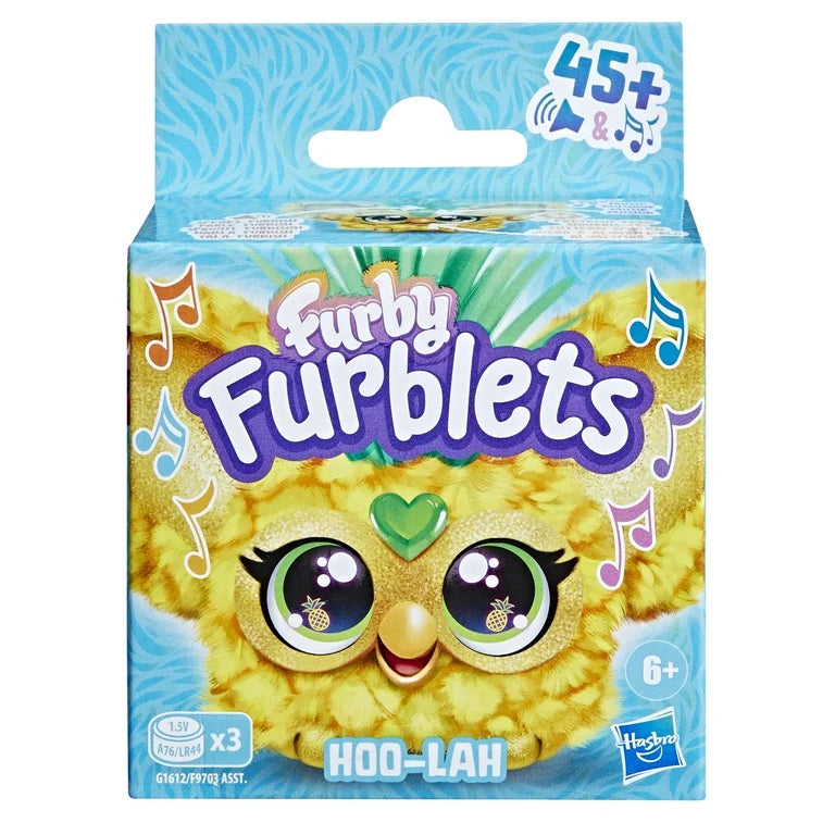 Furby Furblets Hoo-Lah Pineapple Mini Electronic Plush Toy for Girls & Boys 6+