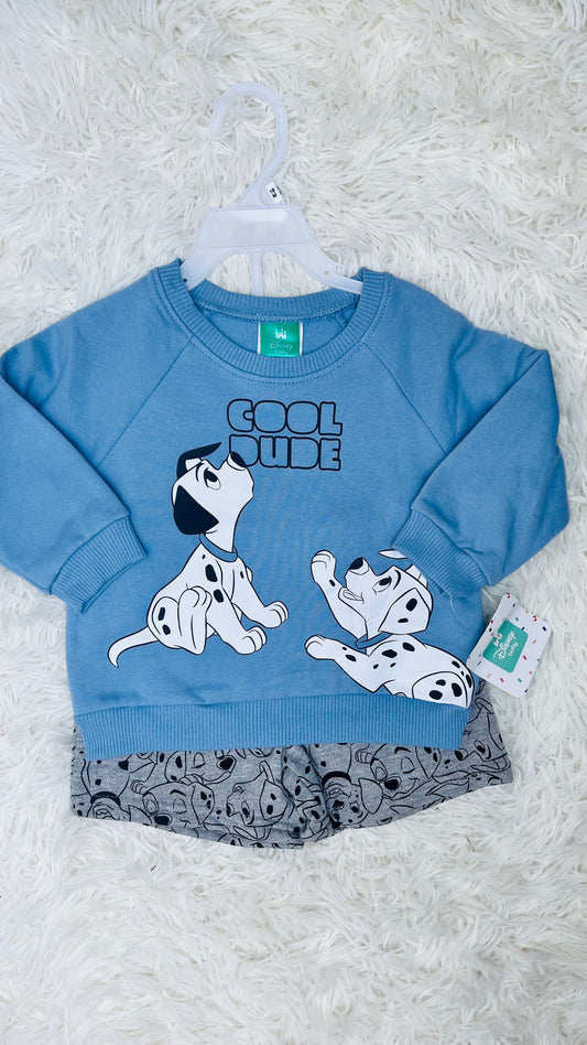 Conjunto 2 piezas 101 Dálmatas Disney baby 18 meses