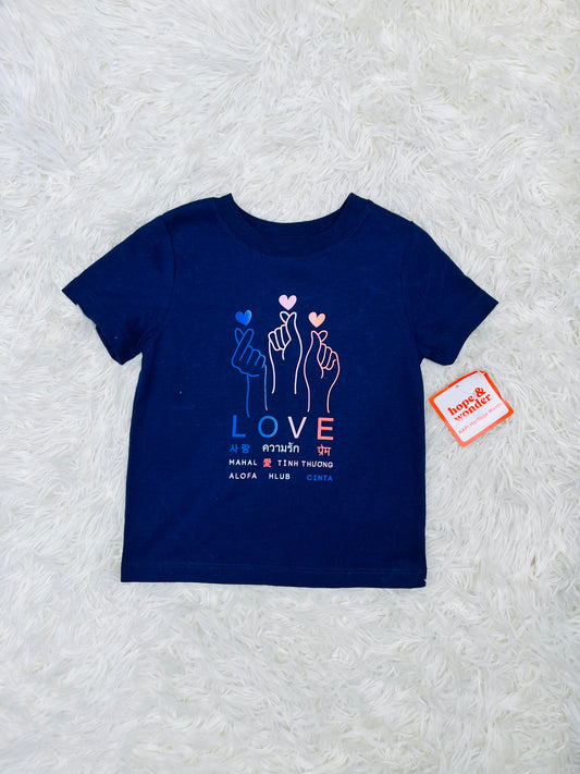 Camiseta Hope & Wonder Love 2 años