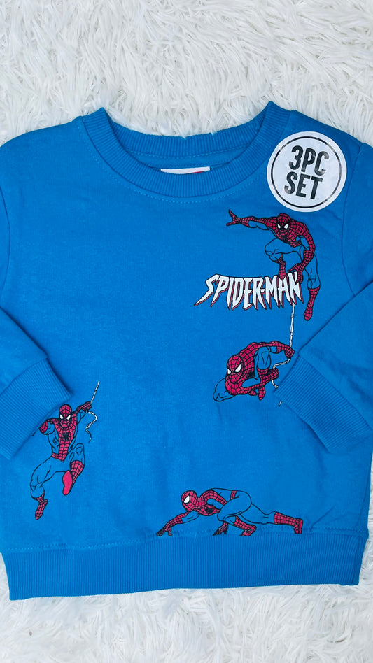 Conjunto 3 piezas Spiderman Marvel 2 años