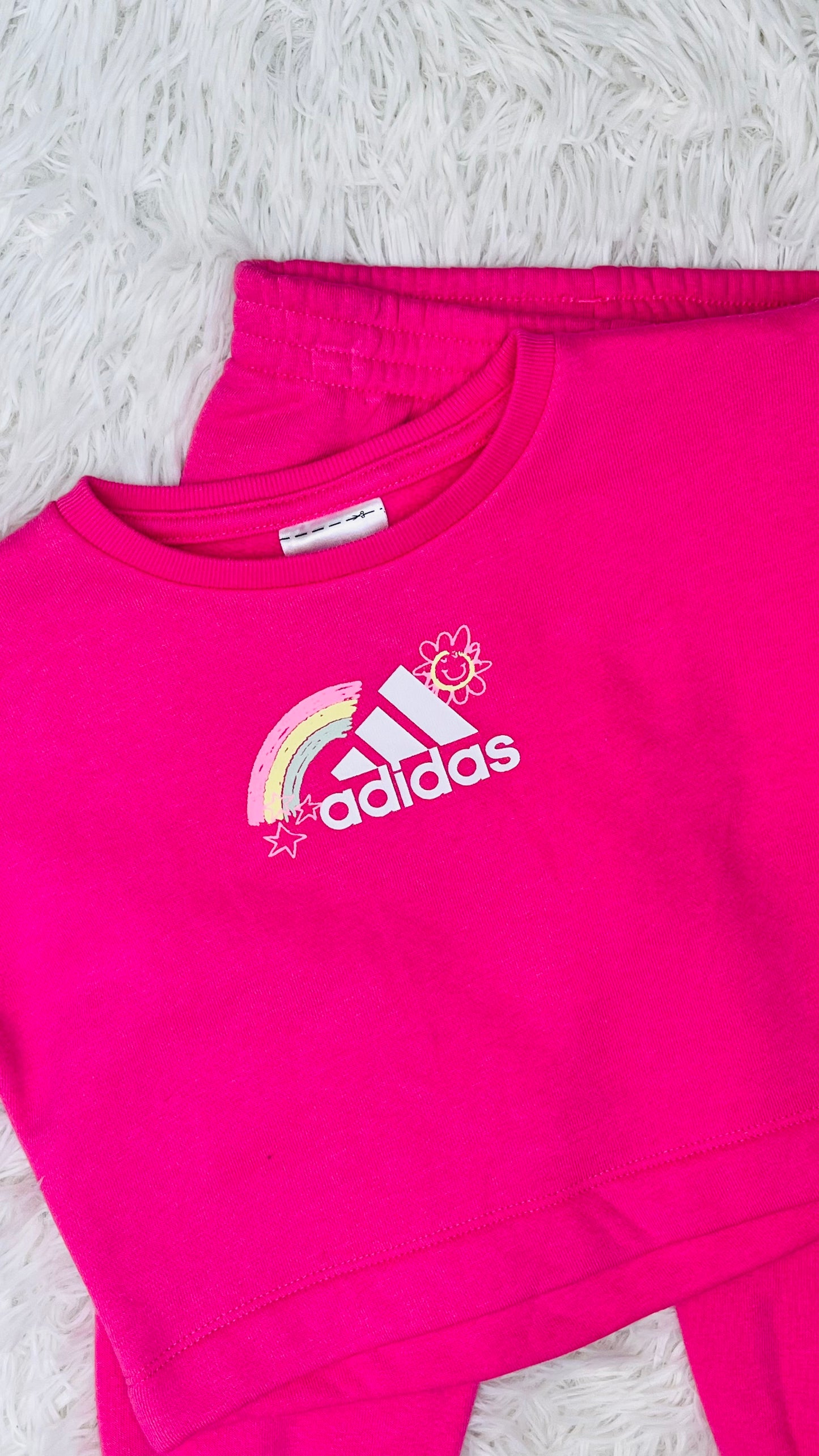 Conjunto 2 piezas rosa Adidas 12 meses