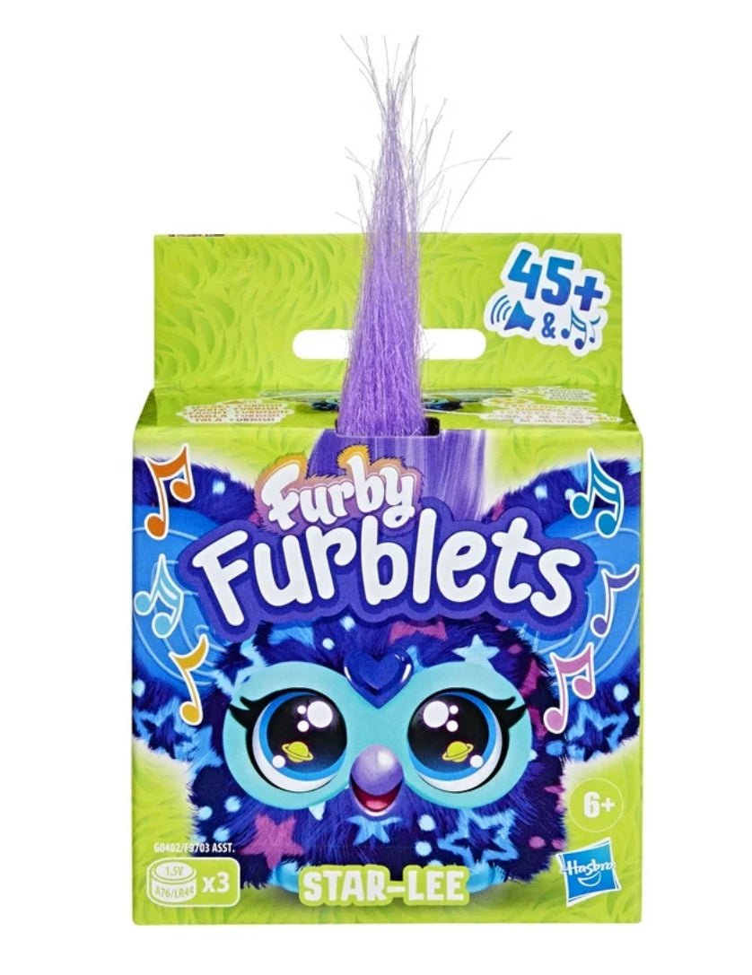 Furby Furblets Star-Lee Mini Electronic Plush Toy for Girls & Boys 6+