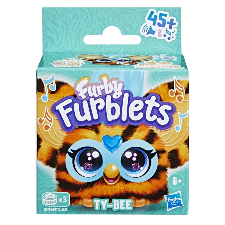 Furby Furblets Ty-Bee Mini Tiger Friend, Electronic Plush Toys for Girls & Boys 6+