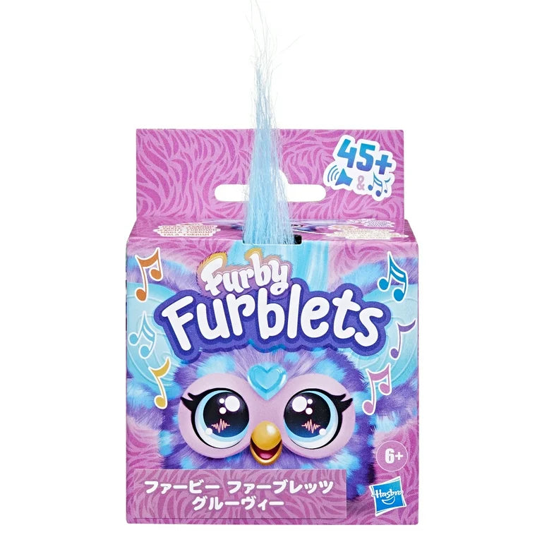 Furby Furblets Groo-Vee Mini Electronic Plush Toy for Girls & Boys 6+