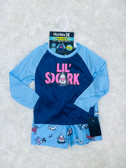 Traje de baño 3 piezas Hurley 2 años