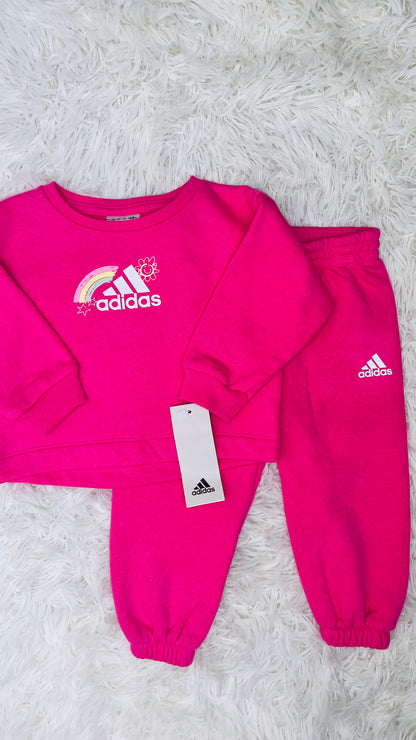 Conjunto 2 piezas rosa Adidas 12 meses