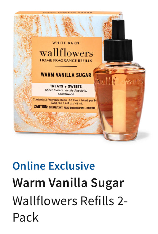 Wallflower 2-pack BBW Warm Sugar Vanilla