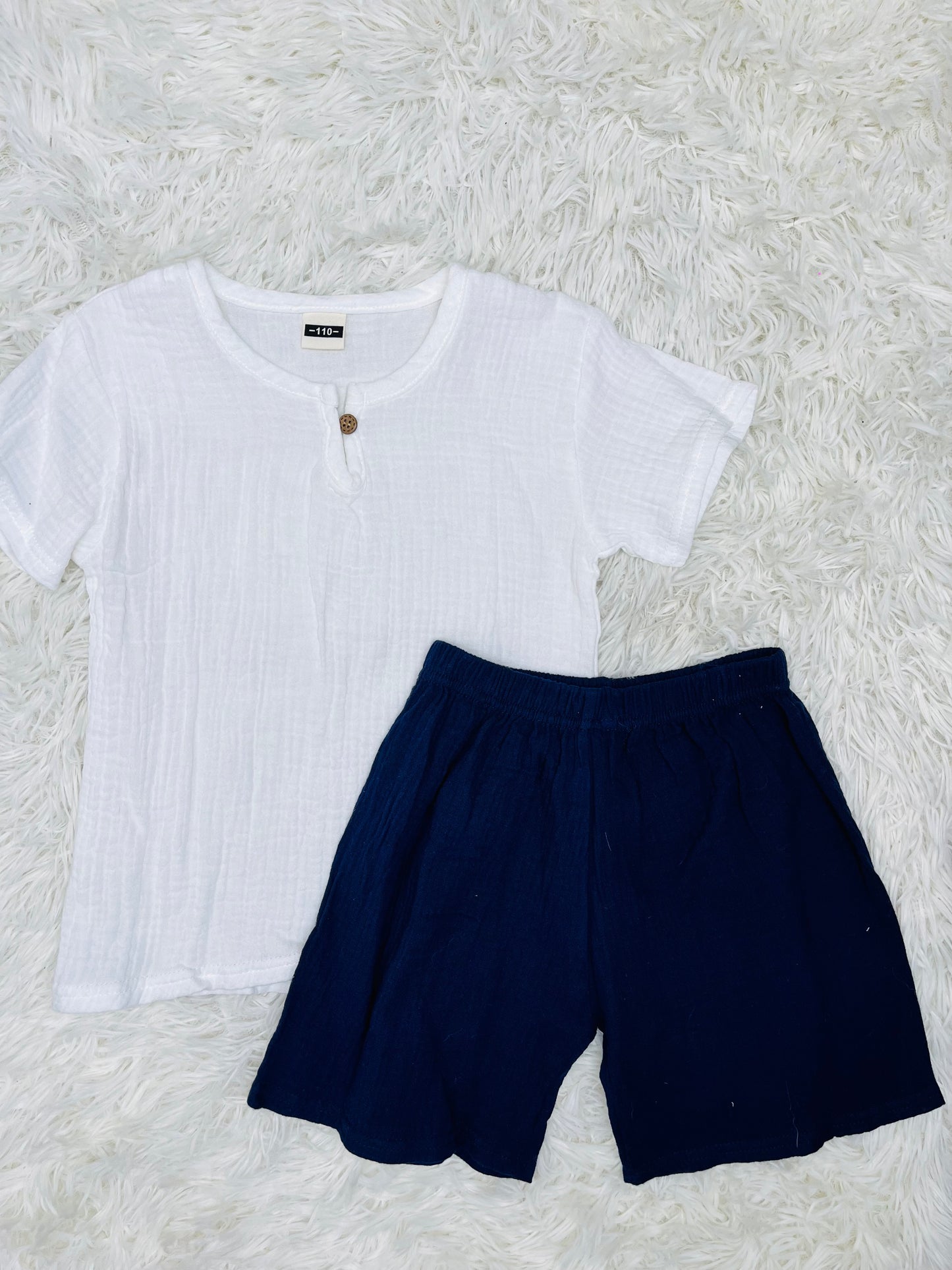 Conjunto 2 piezas de Importación Blanco/Azul 4 años