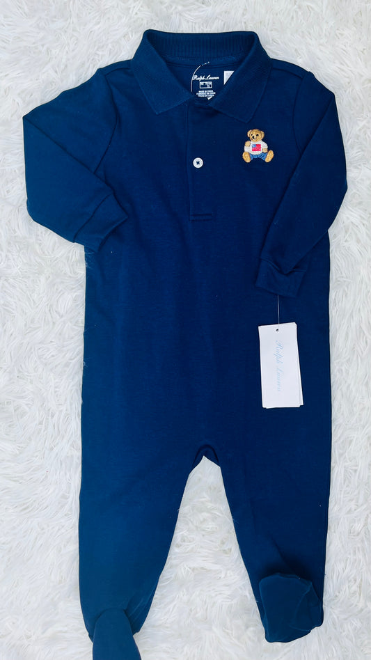 Mameluco Azul Polo Ralph Lauren 9 meses