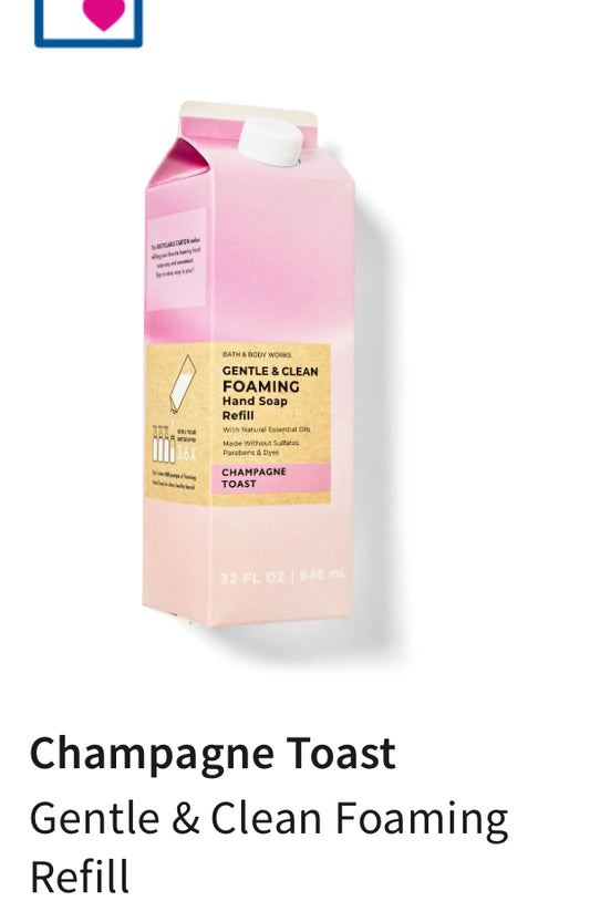 Refill Foaming Hand Soap BBW Champagne Toast