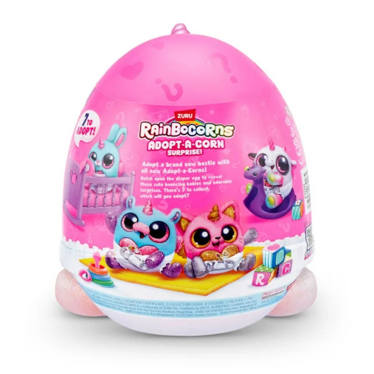 Adopt-A-Corn Surprise by ZURU Plush Toy, Collectible Plush, Baby, Surprise Eggs for Girls & Children