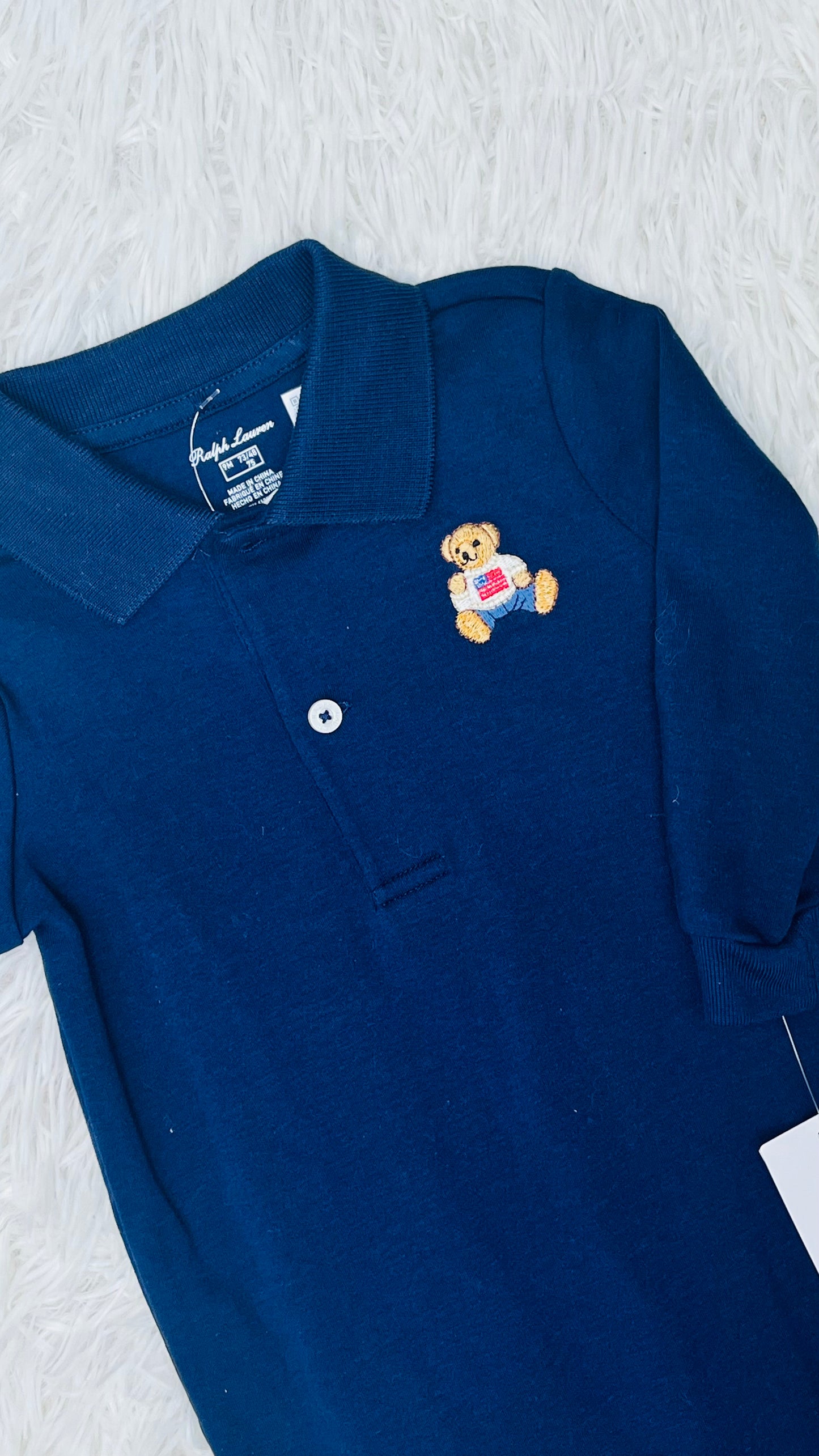 Mameluco Azul Polo Ralph Lauren 9 meses