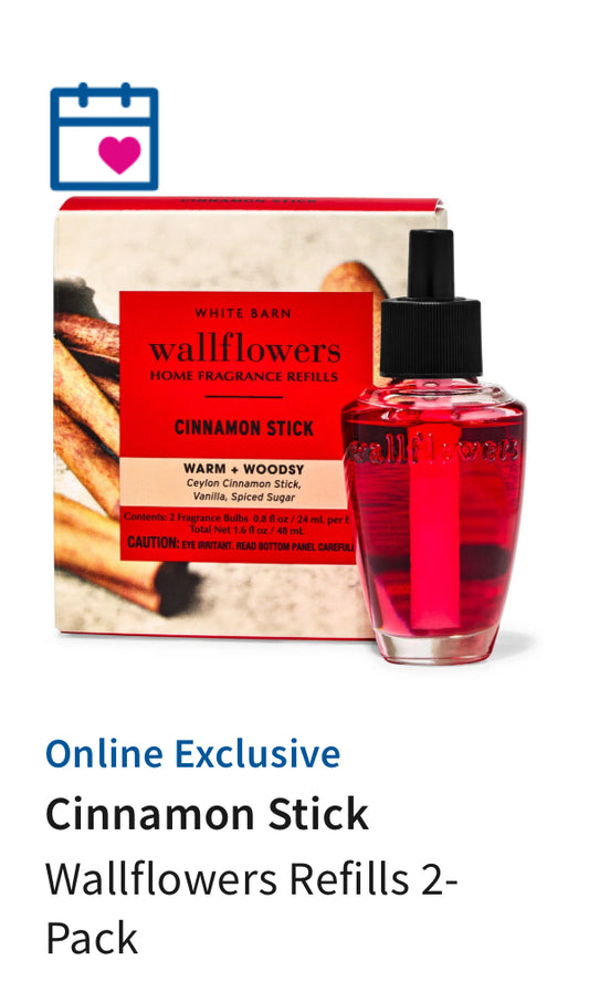 Wallflower 2-pack BBW Cinnamon Stick