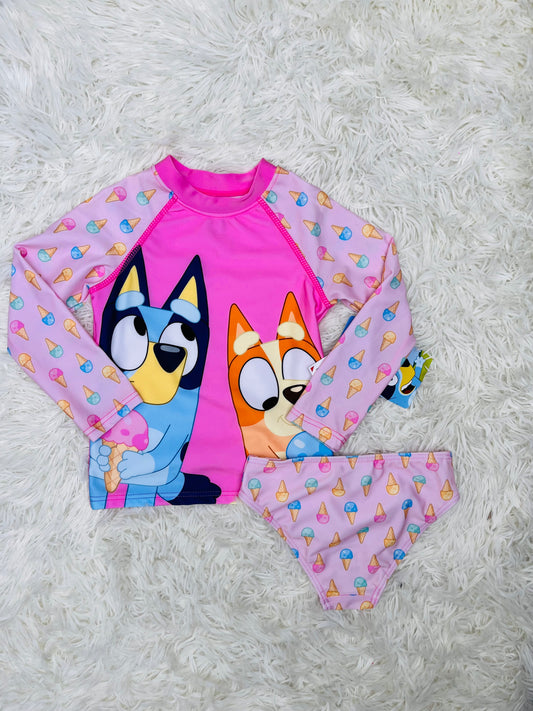 Traje de baño 2 piezas Bluey 2 años