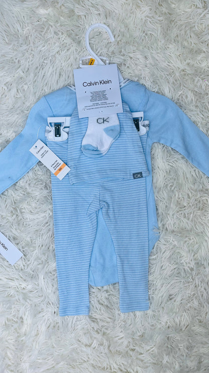 Conjunto 4 piezas azul Calvin Klein 12 meses, 18 meses