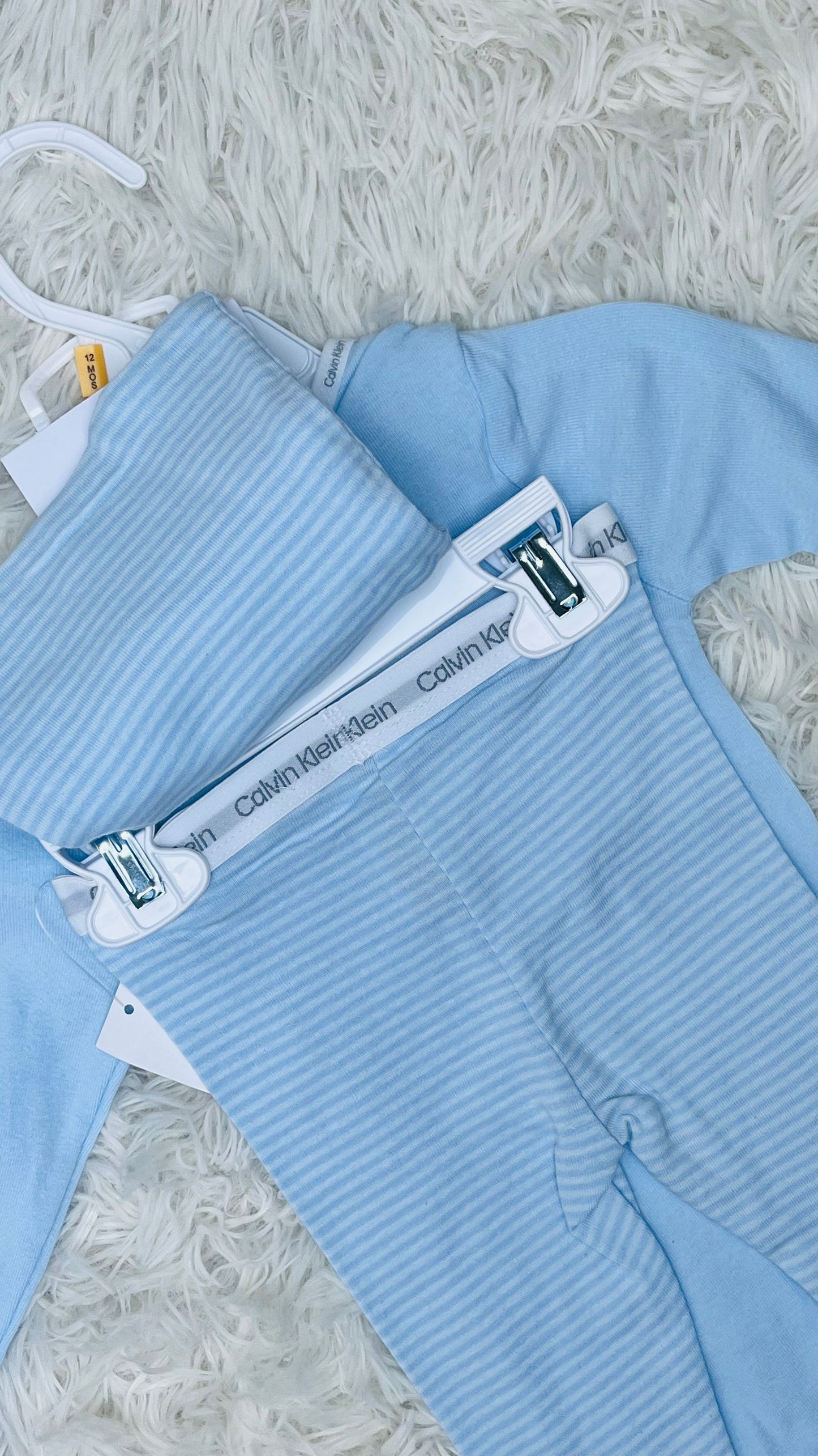 Conjunto 4 piezas azul Calvin Klein 12 meses, 18 meses
