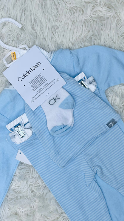 Conjunto 4 piezas azul Calvin Klein 12 meses, 18 meses