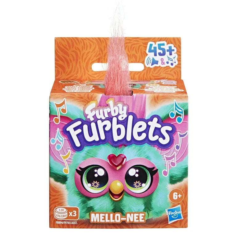Furby Furblets Mello-Nee Summer Chill Mini Electronic Plush Toy for Girls & Boys 6+