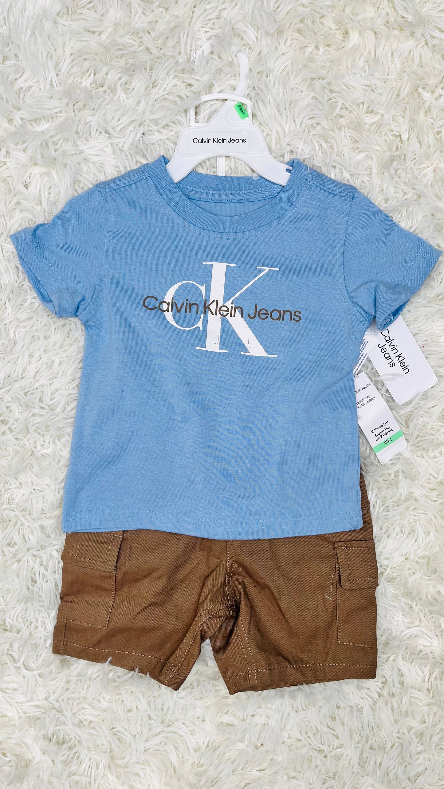 Conjunto 2 piezas azul Calvin Klein 18 meses