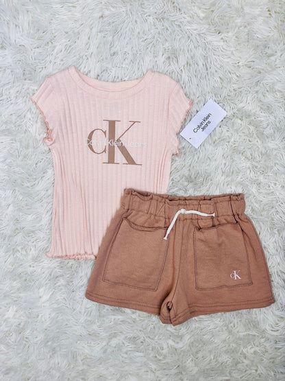 Conjunto 2 piezas Calvin Klein Rosa 4 años