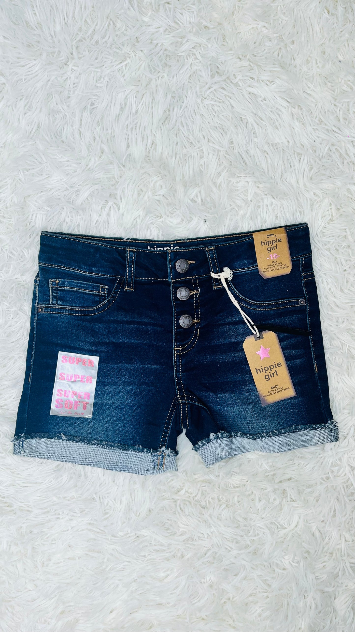 Short de mezclilla Hippie girl 10 años