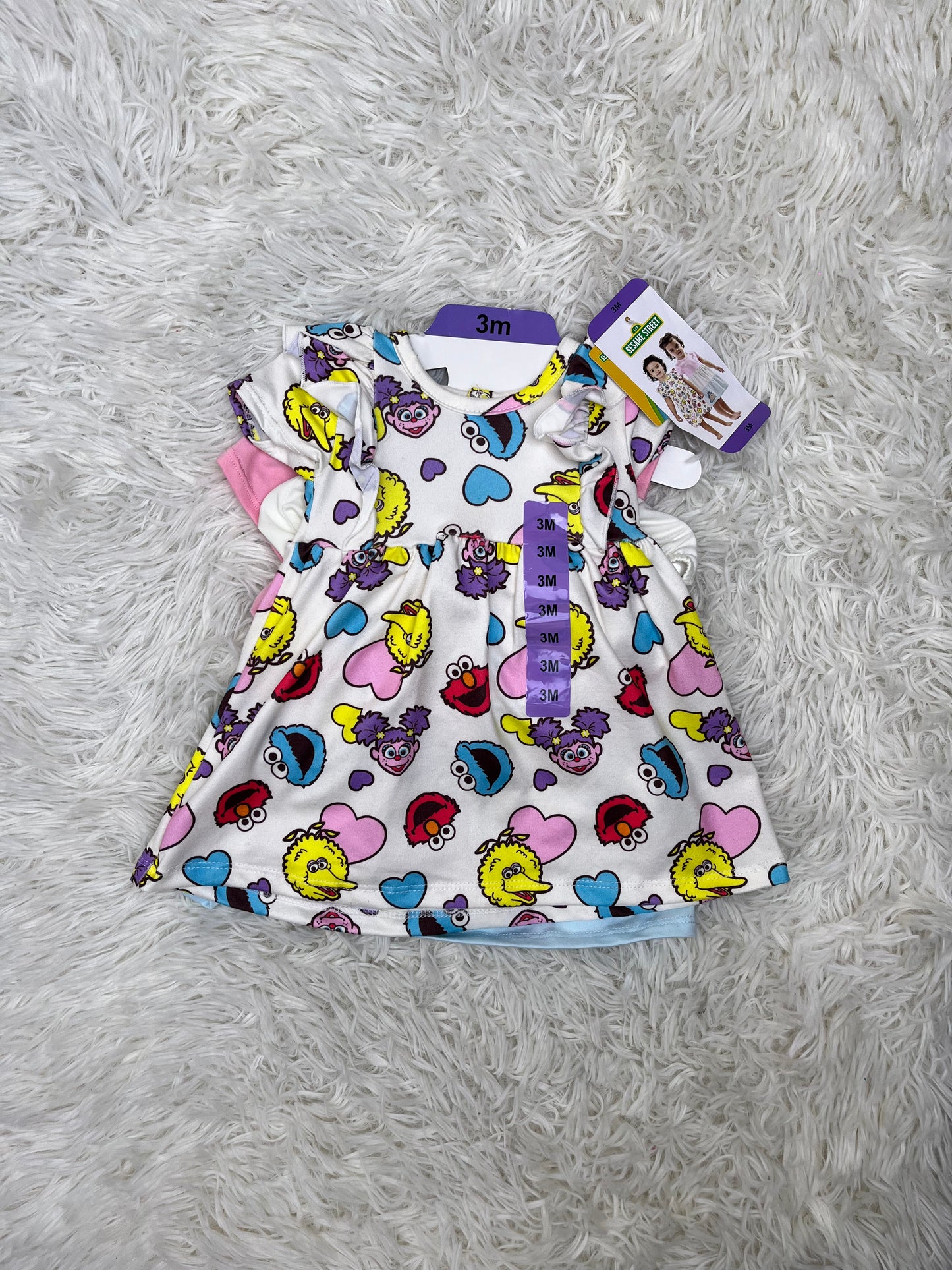 Set de 2 vestidos Sesame Street 3 meses