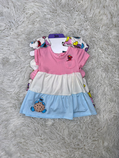 Set de 2 vestidos Sesame Street 3 meses