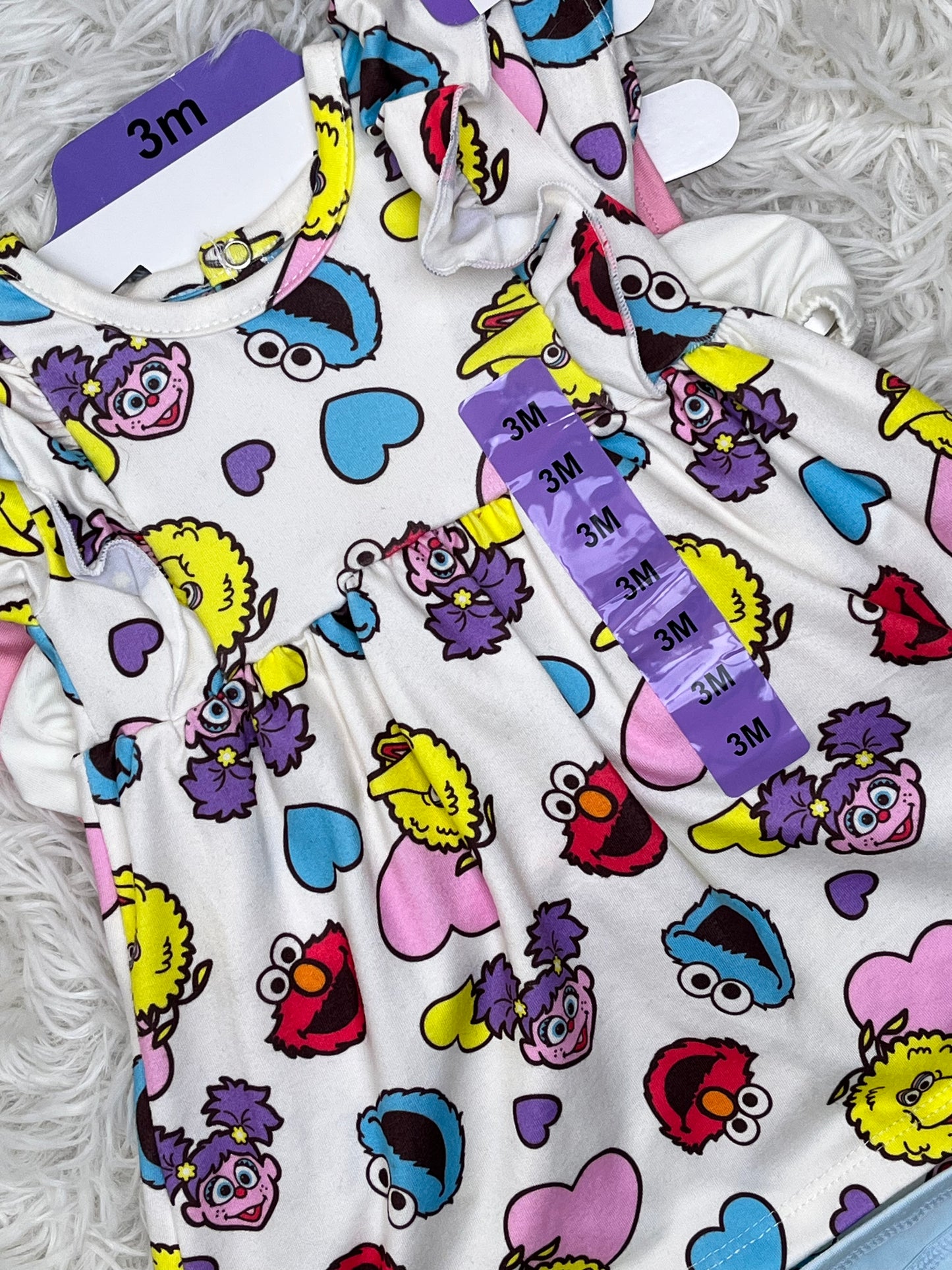 Set de 2 vestidos Sesame Street 3 meses