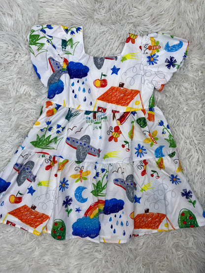Vestido dibujos de Importación 18 meses