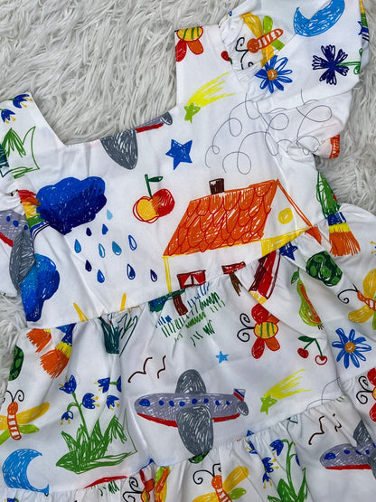 Vestido dibujos de Importación 18 meses