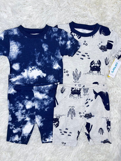 Set de 2 Pijamas Carter's Dibujos del mar 3 años