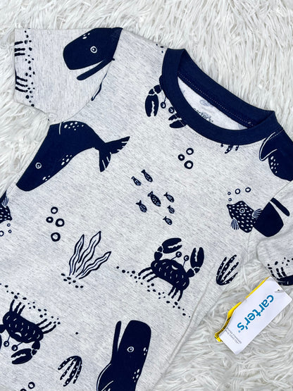 Set de 2 Pijamas Carter's Dibujos del mar 3 años